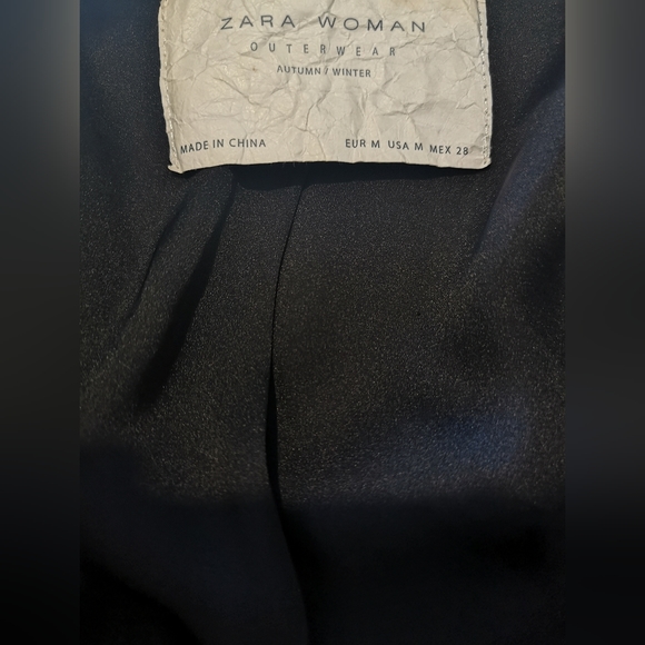 Zara like new condition faux fur teddy coat grey medium - Picture 5 of 9